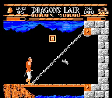 Dragon's Lair (USA) screen shot game playing